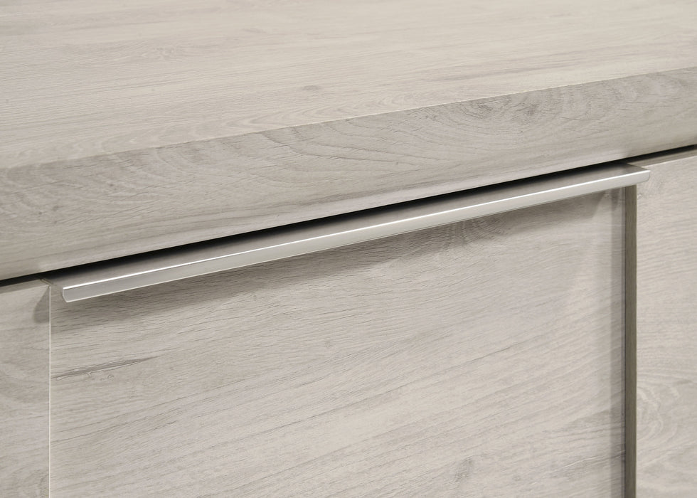 Farre 6-drawer Dresser with Mirror Washed Grey
