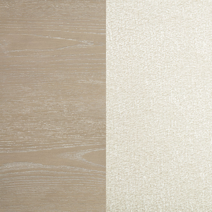 Lucaire California King Upholstered Panel Bed Sandstone