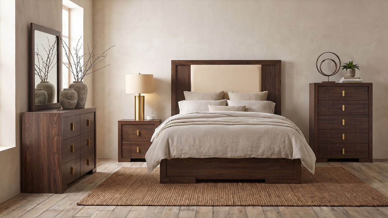 Etienne 5-drawer Bedroom Chest of Drawers Walnut