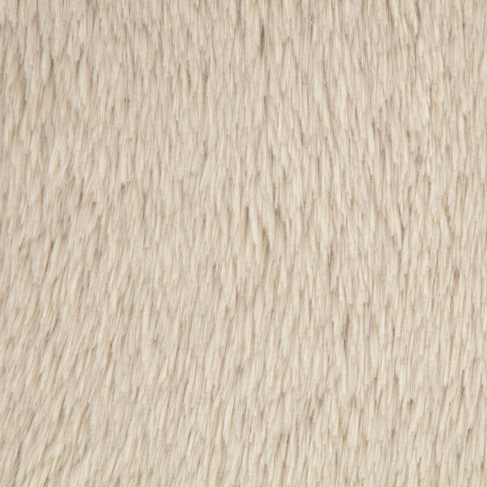 Lacombe Faux Fur Accent Chair Latte