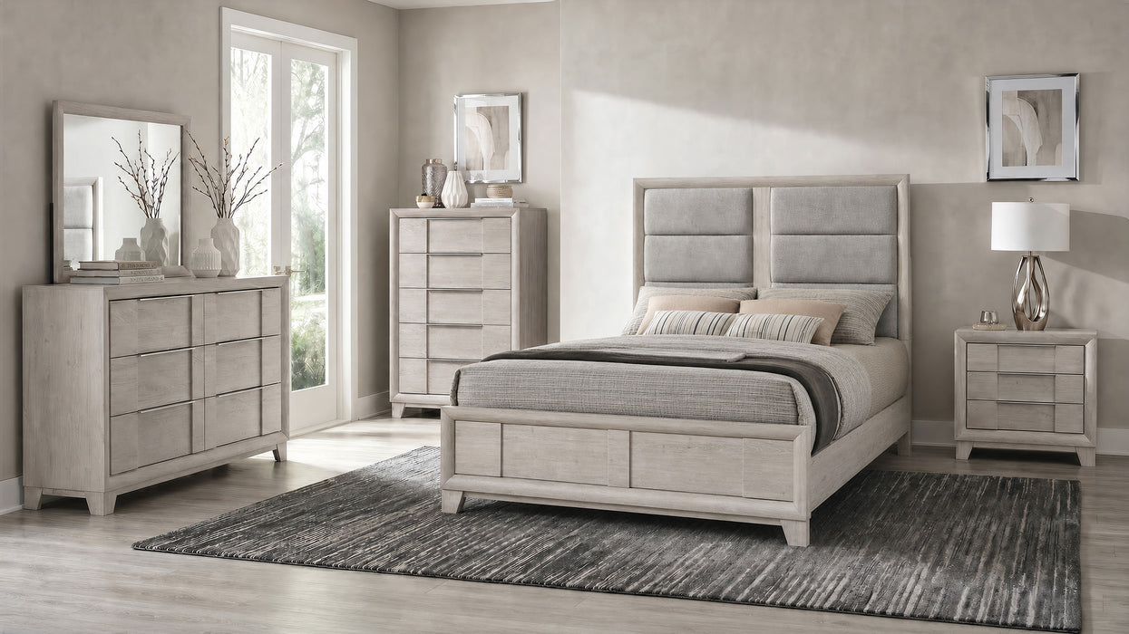 Farre 5-drawer Chest of Drawers Washed Grey