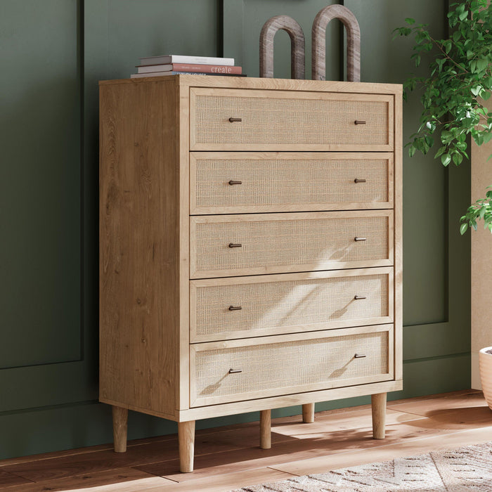 Cielden Five Drawer Wide Chest