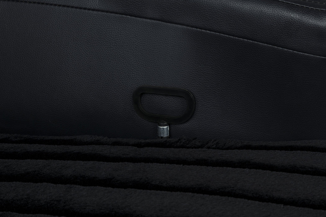 Madden 3-piece Corduroy Upholstered Manual Theater Seating Black