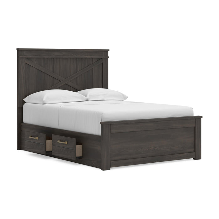 Ashley Express - Vonitta Bay Full Panel Bed with Storage