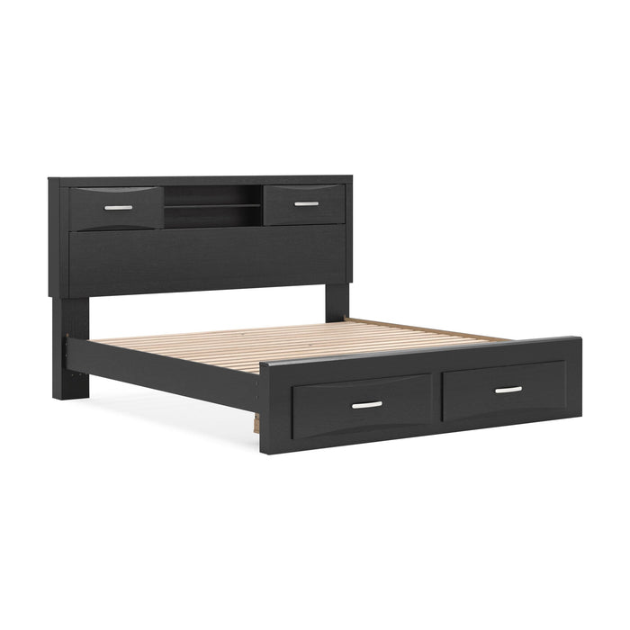 Stabotta King Bookcase Storage Bed