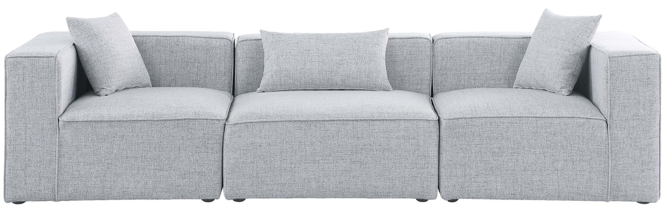 Cube - Linen Modular 3 Seat Sofa