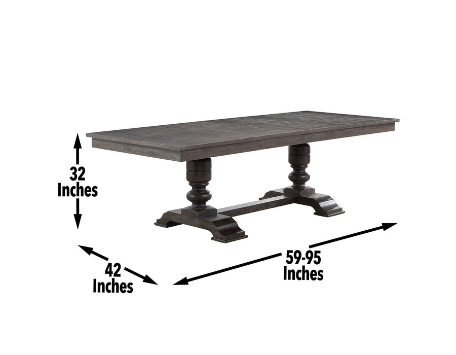 Hutchins - Dining Table - Dark Brown