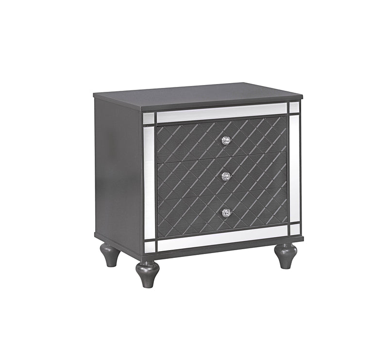 Refino - Nightstand - Dark Gunmetal