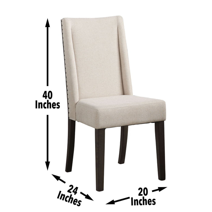 Napa - Upholstered Side Chair (Set of 2) - Dark Brown