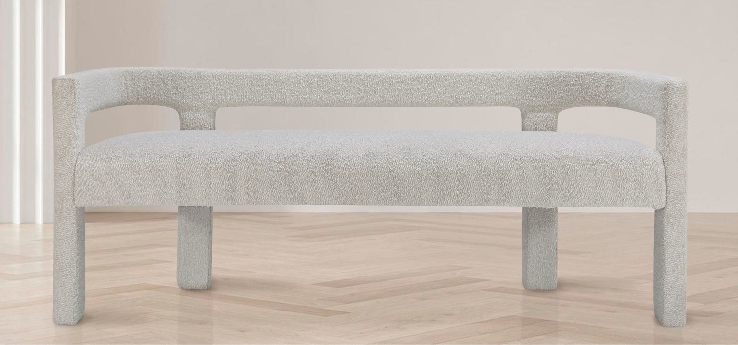 Athena - Boucle Fabric Bench
