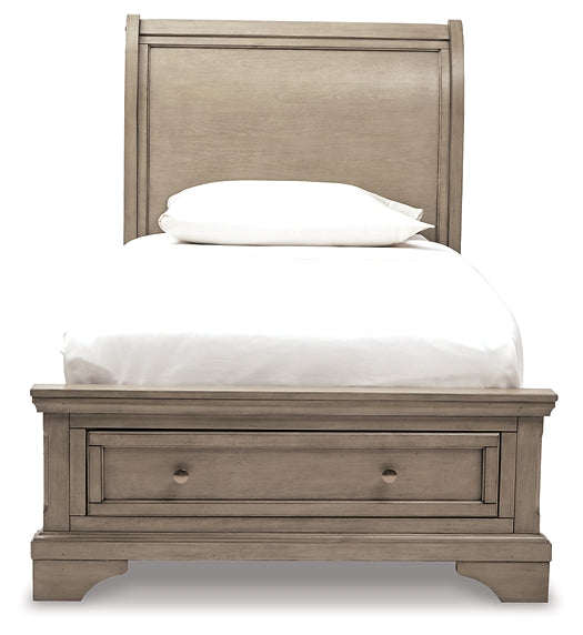 Ashley Express - Lettner Queen Sleigh Bed with 2 Storage Drawers